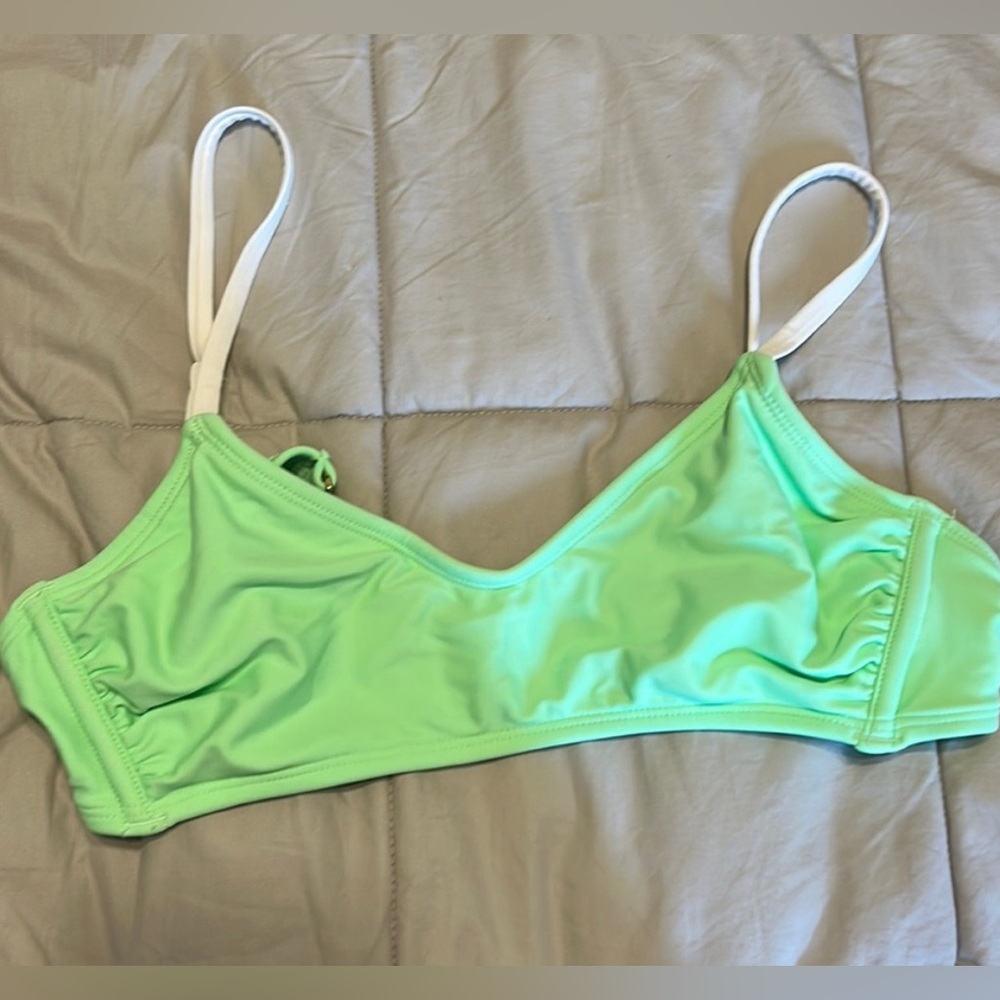 Lime green bikini top